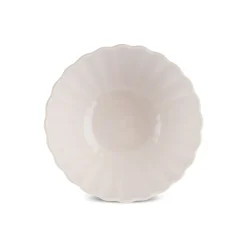 Karaca New Daisy Müsli-/Suppenschale aus Steinzeug mit Reaktivglasur, 15,5 cm, Weiß Beyaz