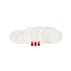 Karaca New Noble Red 58-Teiliges Geschirrset Für 12 Personen Rot02 Discount