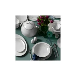 Karaca New Shawl Cream Platin (Platin) 60-teiliges Tafelservice für 12 Personen Platın