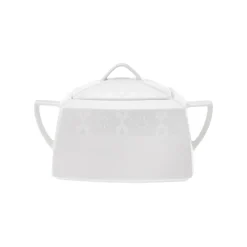 Karaca New Suha Creme 60-teiliges Porzellan Geschirr Set Quadratisch für 12 Personen Weıß01 Hot