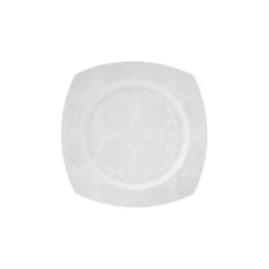 Karaca New Suha Creme 60-teiliges Porzellan Geschirr Set Quadratisch für 12 Personen Weıß01 Hot