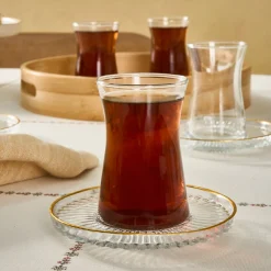 Karaca Nilüfer 12-teilige Teeset Klar New