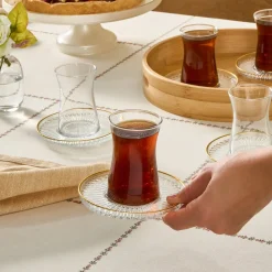 Karaca Nilüfer 12-teilige Teeset Klar New