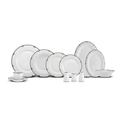 Karaca Nora 12 Personen Geschirrset, 74 Teilig, New Generation Bone Gold Online