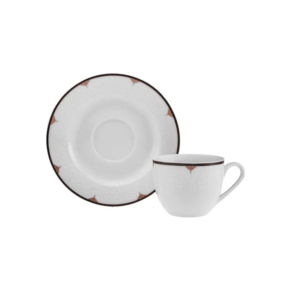 Karaca Nora 12 Personen Geschirrset, 74 Teilig, New Generation Bone Gold Online