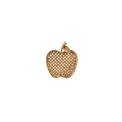Karaca Nova Apple (Apfel) Dekorativer Teller 17x19,5 cm Gold Best