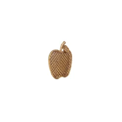 Karaca Nova Apple (Apfel) Dekorativer Teller 17x19,5 cm Gold Best