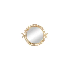 Karaca Nova Birdy Dekoratives Tablett: 43,5x35,5cm Gold