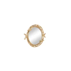 Karaca Nova Birdy Dekoratives Tablett: 43,5x35,5cm Gold