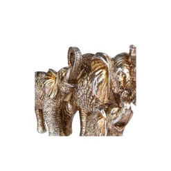 Karaca Nova (Elephant Family) Elefantenfamilie Ornament/Dekorationsobjekt 33,5x18 cm Gold