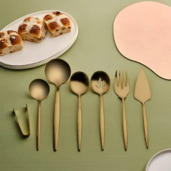 Karaca Orion Matte Gold 7-Teiliges Servierset Mat Gold New
