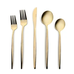 Karaca Orion Mattgold 30-teiliges Besteckset für 6 Personen Matt Gold Discount