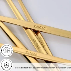 Karaca Orion Shiny Gold 12-Personen 60-Teiliges Besteckset Shıny Gold