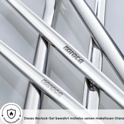 Karaca Orion Silver 60-teiliges Besteckset für 12 Personen Sılver Sale
