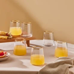 Karaca Orlando 420 Ml 6 Teiliges Wasserglas Set Multıfarben Hot