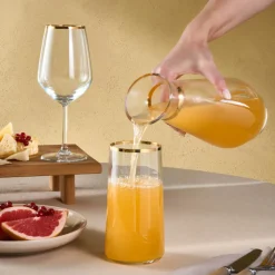 Karaca Orlando 12-Personen 25-Teiliges Glas-Set Klar Discount