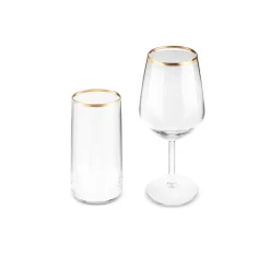 Karaca Orlando 12-Personen 25-Teiliges Glas-Set Klar Discount