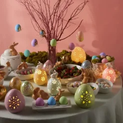 Karaca Ostern Keramische Dekorative Blau Trinket 9cm Rosa01 Best