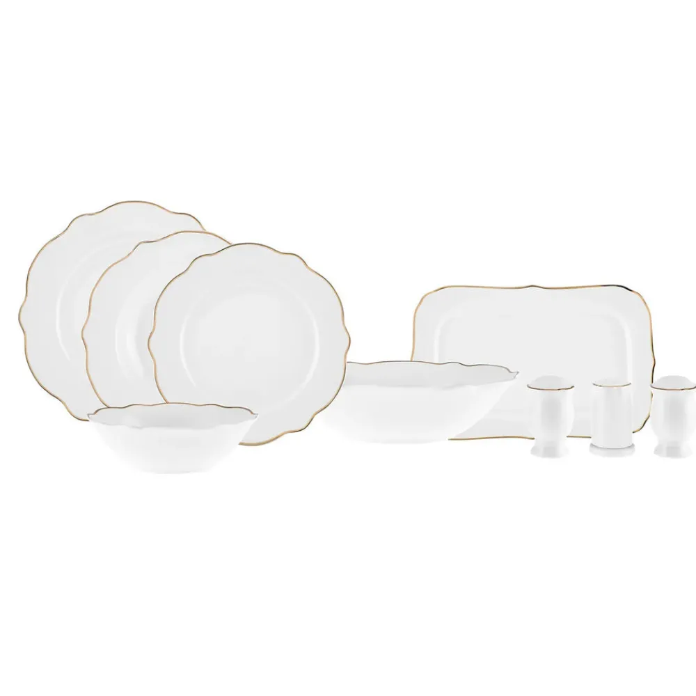 Karaca Pablo New Generation Bone Dinner Set für 12 Personen 59 Teiliges Gold Online