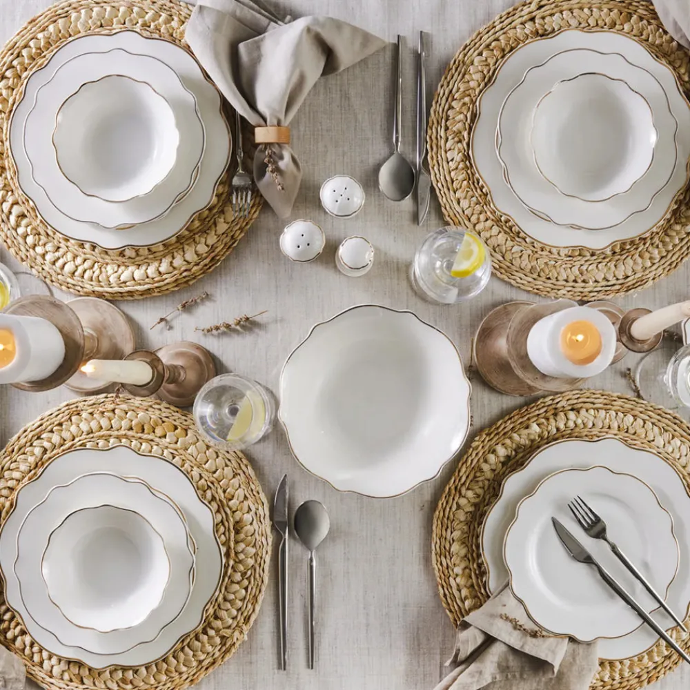Karaca Pablo New Generation Bone Dinner Set für 12 Personen 59 Teiliges Gold Online