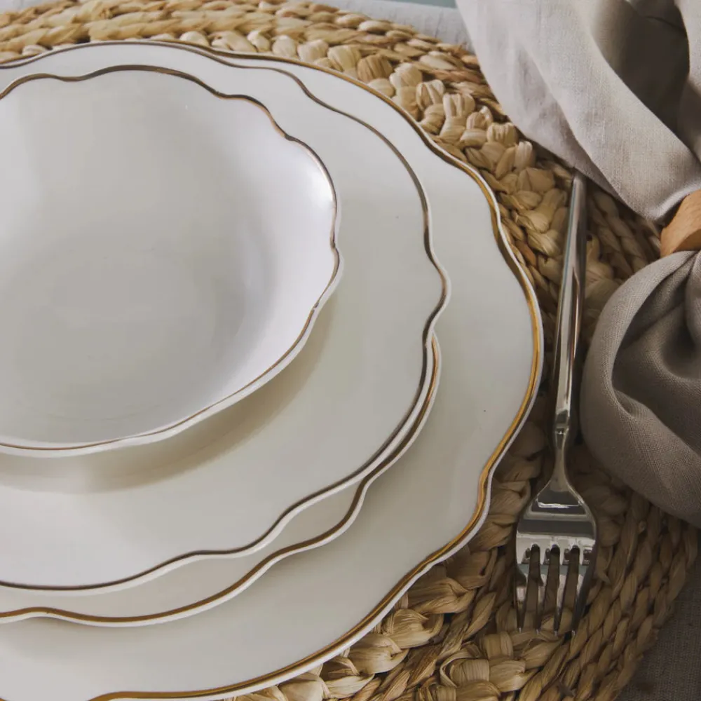 Karaca Pablo New Generation Bone Dinner Set für 12 Personen 59 Teiliges Gold Online