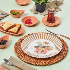 Karaca Pajaro 26-teiliges Frühstücksset und Servierschalen für 6 Personen Multıfarben Clearance
