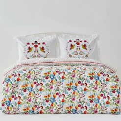 Karaca Parlin Bettwäsche-Set aus 100 % türkischer Baumwolle, Doppelbett, Fuchsia Discount
