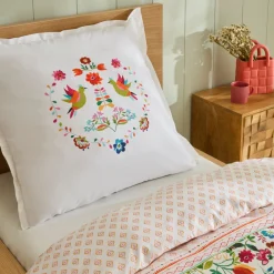 Karaca Parlin Renforcé Bettwäsche-Set, Einzelbett, Fuchsia Hot