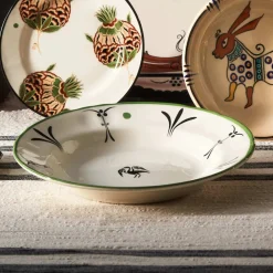 Karaca Paye Selcuklu Serie Vogel Tief Teller 23 cm Multıfarben Sale