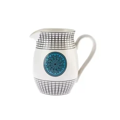 Karaca Paye Seljuk Kollektion Porzellankrug, 1500 ml, Blau Mehrfarbig Blau01 Outlet