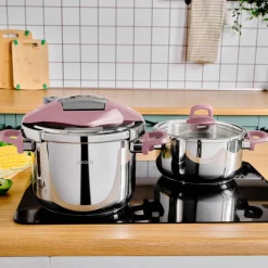 Karaca Perfect Pink 4+6 Liter Schnellkochtopf-Set Rosa01 Best
