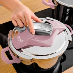 Karaca Perfect Pink 4+6 Liter Schnellkochtopf-Set Rosa01 Best