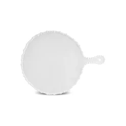 Karaca Perla Melamin Runder Käseteller 42 cm Weiß Weıß01 Discount