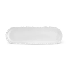 Karaca Perla, Melamin Servierplatte in Bootsform, 44cm, Weiß Weıß01 Online