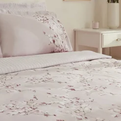 Karaca Pesla Bettwäsche-Set aus 100 % Baumwoll-Satin, Einzelbett, Rosa Best