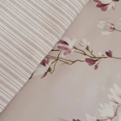 Karaca Pesla Bettwäsche-Set aus 100 % Baumwoll-Satin, Einzelbett, Rosa Best