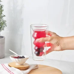 Karaca Pia Doppelwandiges Capuccino Glas 330 ml Klar Discount