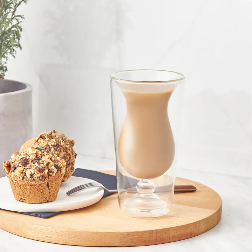 Karaca Pia Doppelwandiges Latte Glas 300 ml Klar Outlet