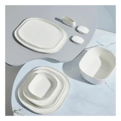 Karaca Plato für 12 Personen Geschirrset, 59 Teilig, New Generation Bone Gold Outlet