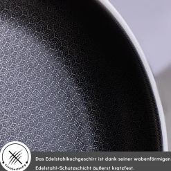 Karaca 5Ply PowerSteel 316+ Kochtopf Set, 7 Teilig Farblös Discount
