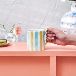 Karaca Primavera Streifen Tasse Multıfarben Online