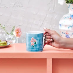 Karaca Primavera Tasse, Blau Blau01 Sale