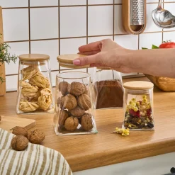 Karaca Prism, 4-Teiliges Vorratsdosen Set Farblös Sale