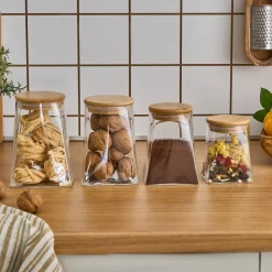 Karaca Prism, 4-Teiliges Vorratsdosen Set Farblös Sale