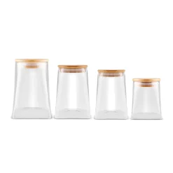 Karaca Prism, 4-Teiliges Vorratsdosen Set Farblös Sale