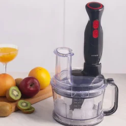 Karaca Pro-Multimax 6 in 1 Mehrzweck-Küchenmaschine, Schwarz, 2000W Schwarz Sılber Hot