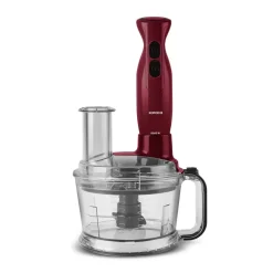 Karaca Pro-Multimax 6 in 1 Mehrzweck-Küchenmaschine, Rot, 2000W Schwarz Rot Clearance