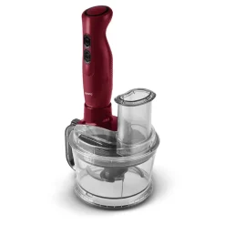 Karaca Pro-Multimax 6 in 1 Mehrzweck-Küchenmaschine, Rot, 2000W Schwarz Rot Clearance