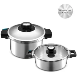 Karaca Quick and Safe Induktions Schnellkochtopf Set 4+6 Lt Farblös Discount