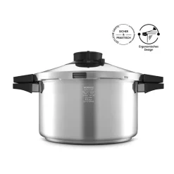 Karaca Quick and Safe Schnellkochtopf, 7 Liter Farblös Outlet